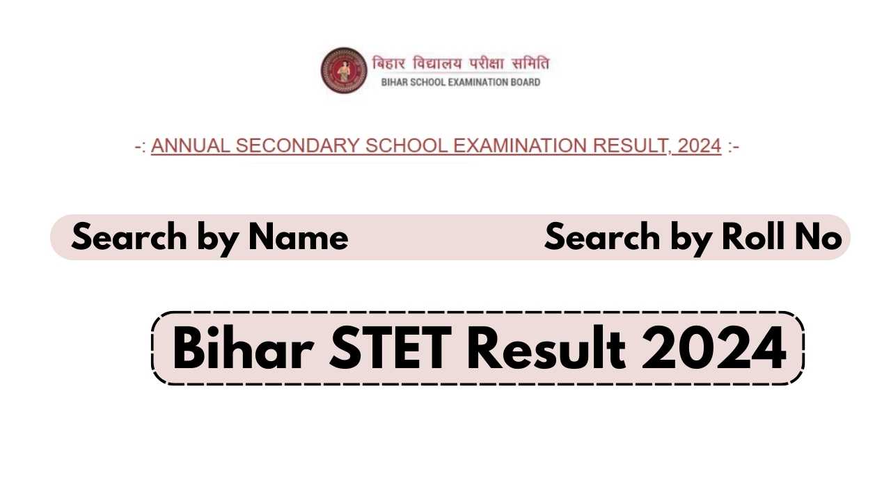 Bihar STET Result 2024