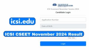 ICSI CSEET November 2024 Result