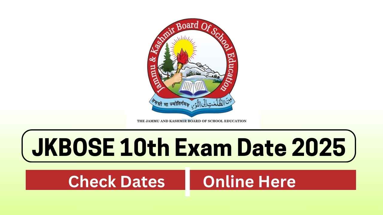 JKBOSE 10th Exam Date 2025