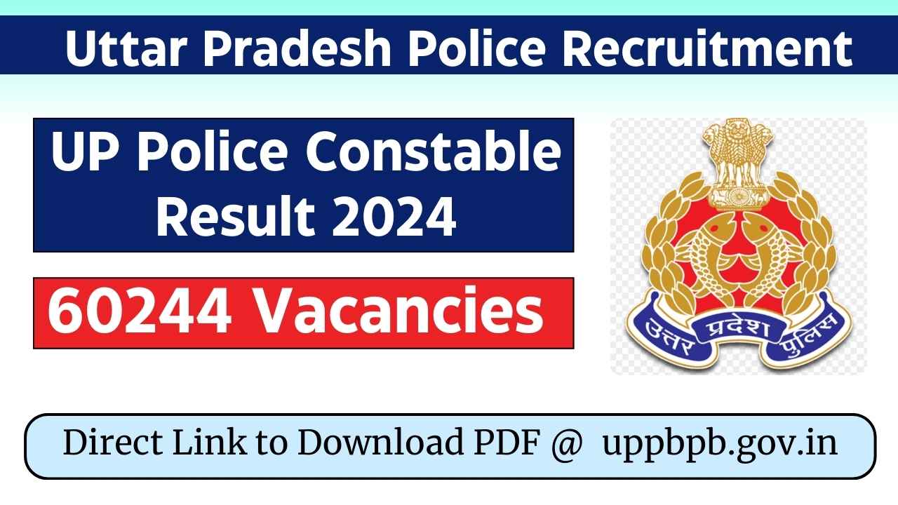 UP Police Constable Result 2024